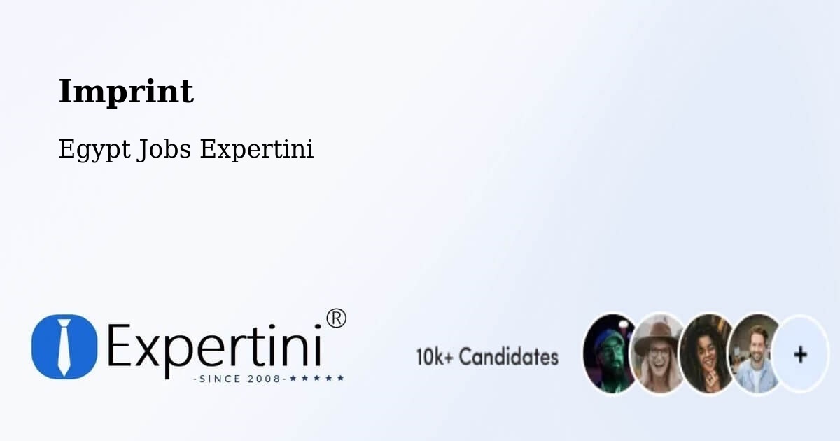 Imprint – Disūq - Egypt Jobs Expertini